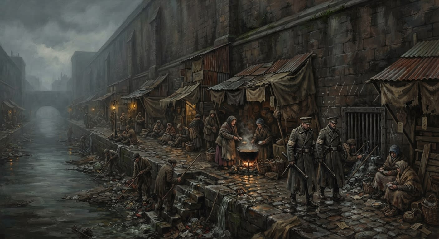 Ash Canal Walk — Ash Canal Walk, rendered as oil-painting.