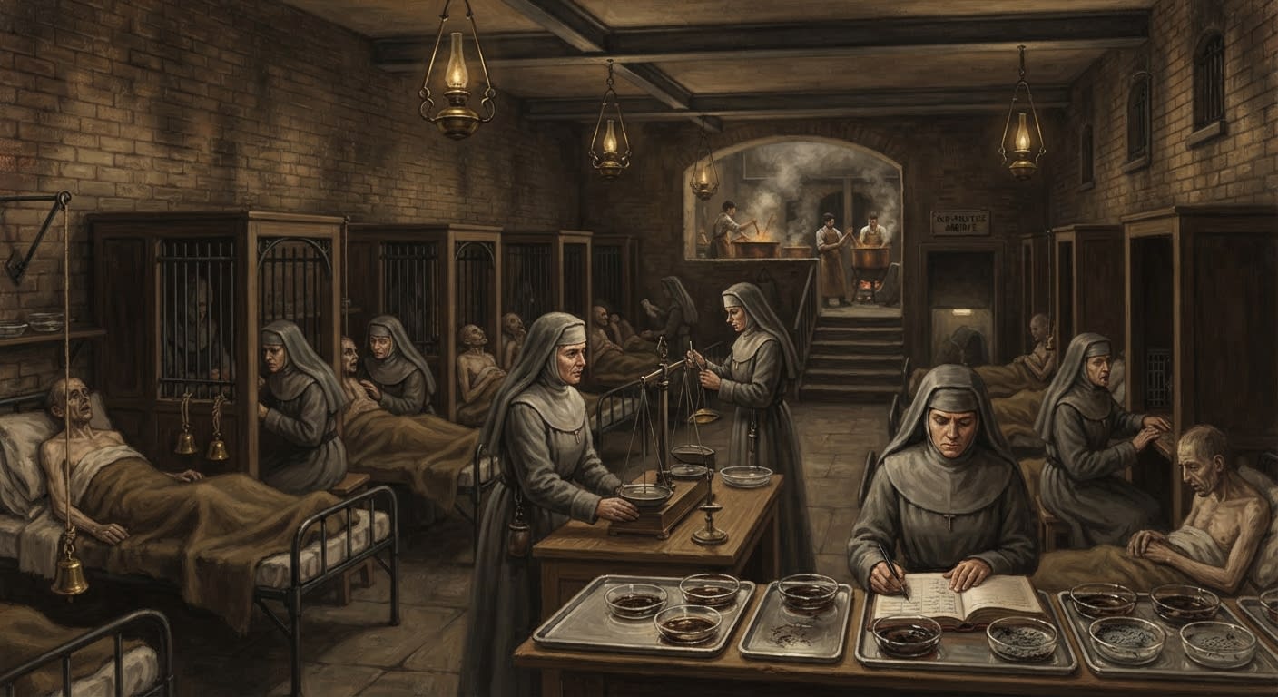 Ash-Hospice Row — Ash-Hospice Row, rendered as oil-painting.
