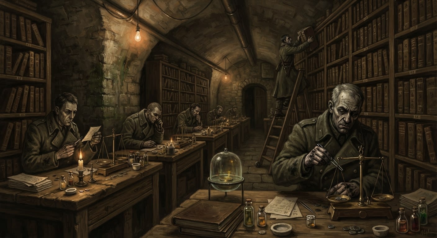 Assay Chamber — Assay Chamber, rendered as oil-painting.