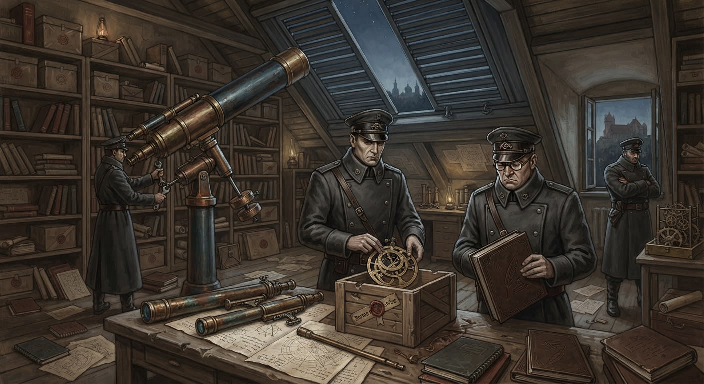 Astronomers of Kraków — Astronomers of Kraków, rendered as oil-painting.