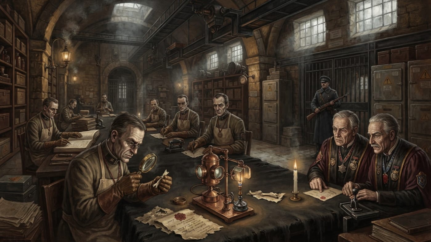 Authentication Hall — Authentication Hall, rendered as oil-painting.