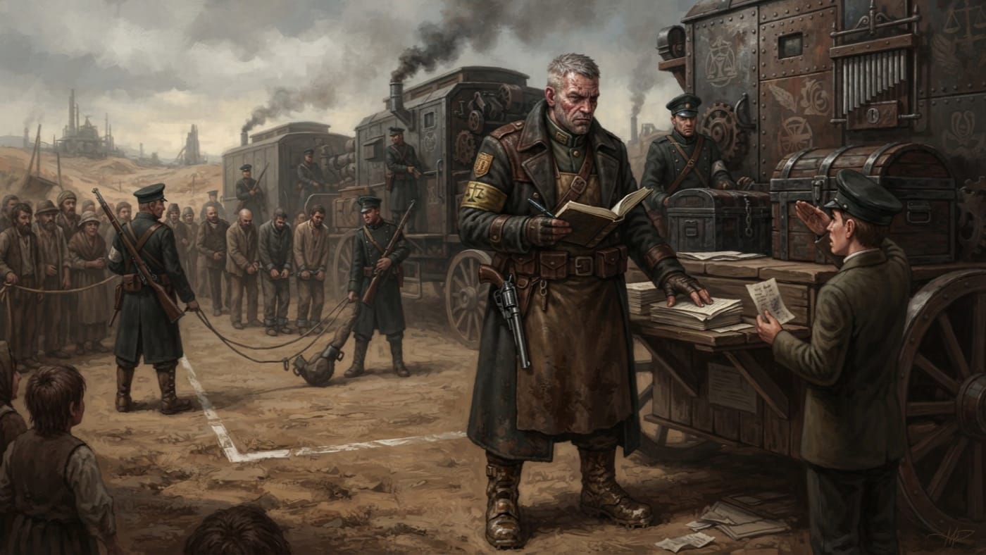 Bailiff-Captain — Bailiff-Captain, rendered as oil-painting.