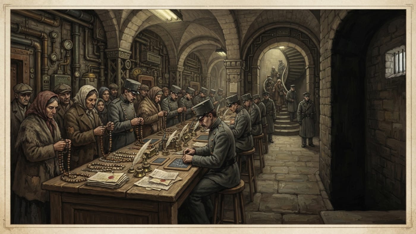 Bead Courts of Peregrine Row — Bead Courts of Peregrine Row, rendered as oil-painting.