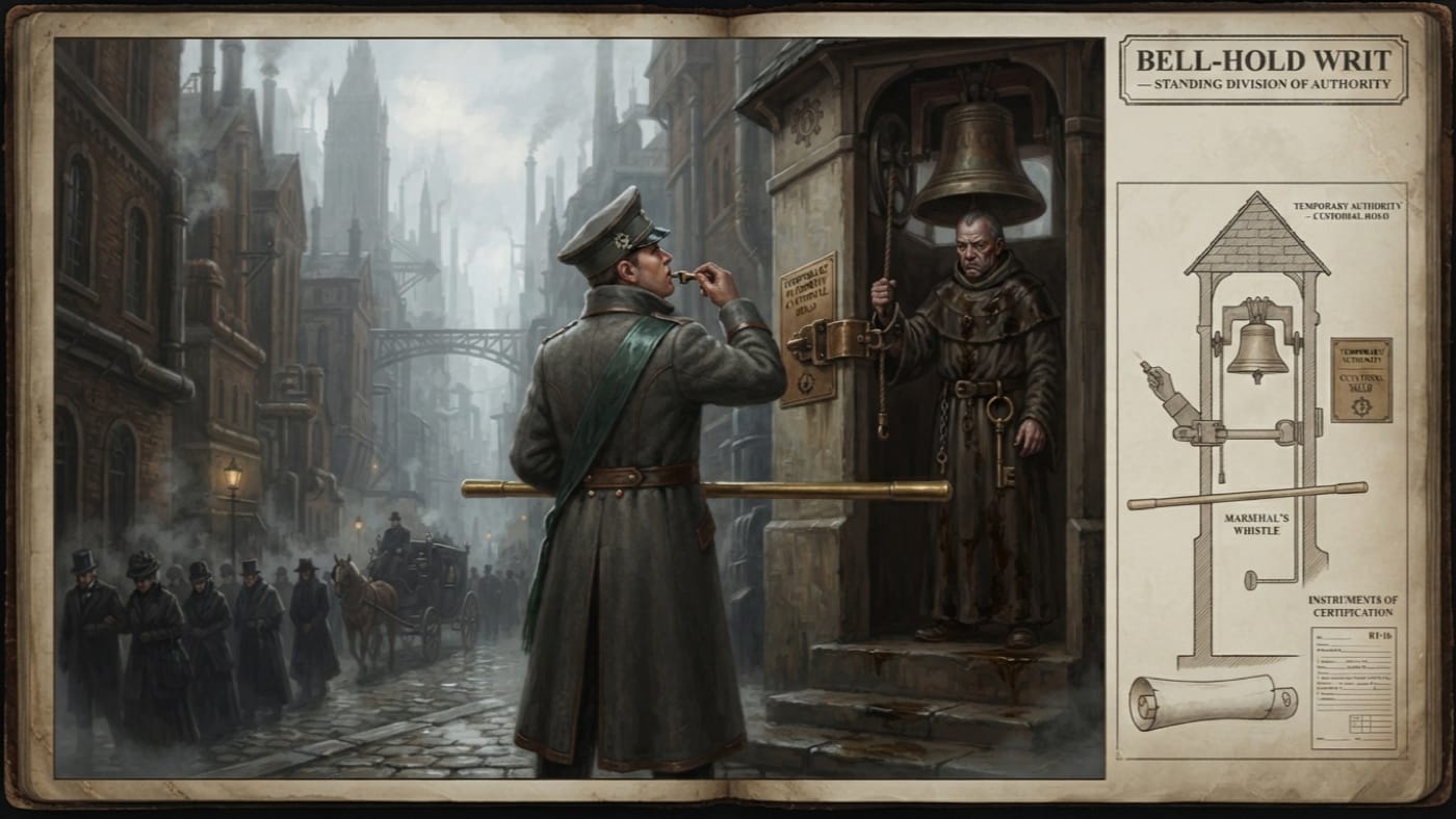 Bell-Hold Writ — Bell-Hold Writ, rendered as oil-painting.