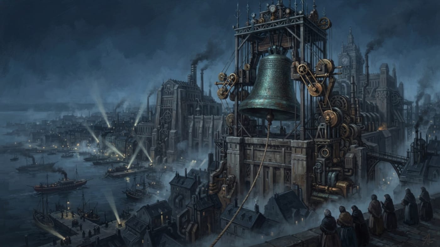 Victor, Great Bell of Marseille — Victor, Great Bell of Marseille, rendered as oil-painting.