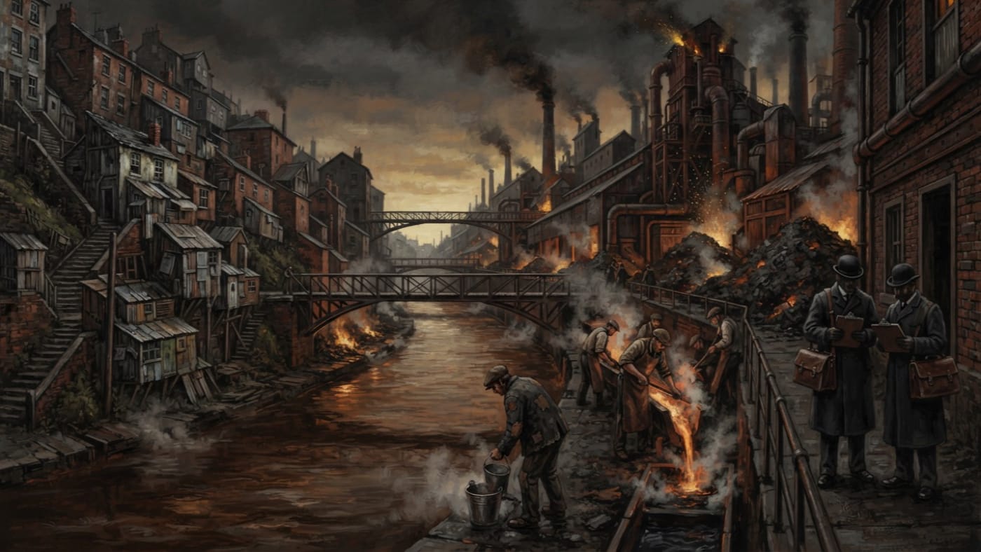 Black Run — Black Run, rendered as oil-painting.