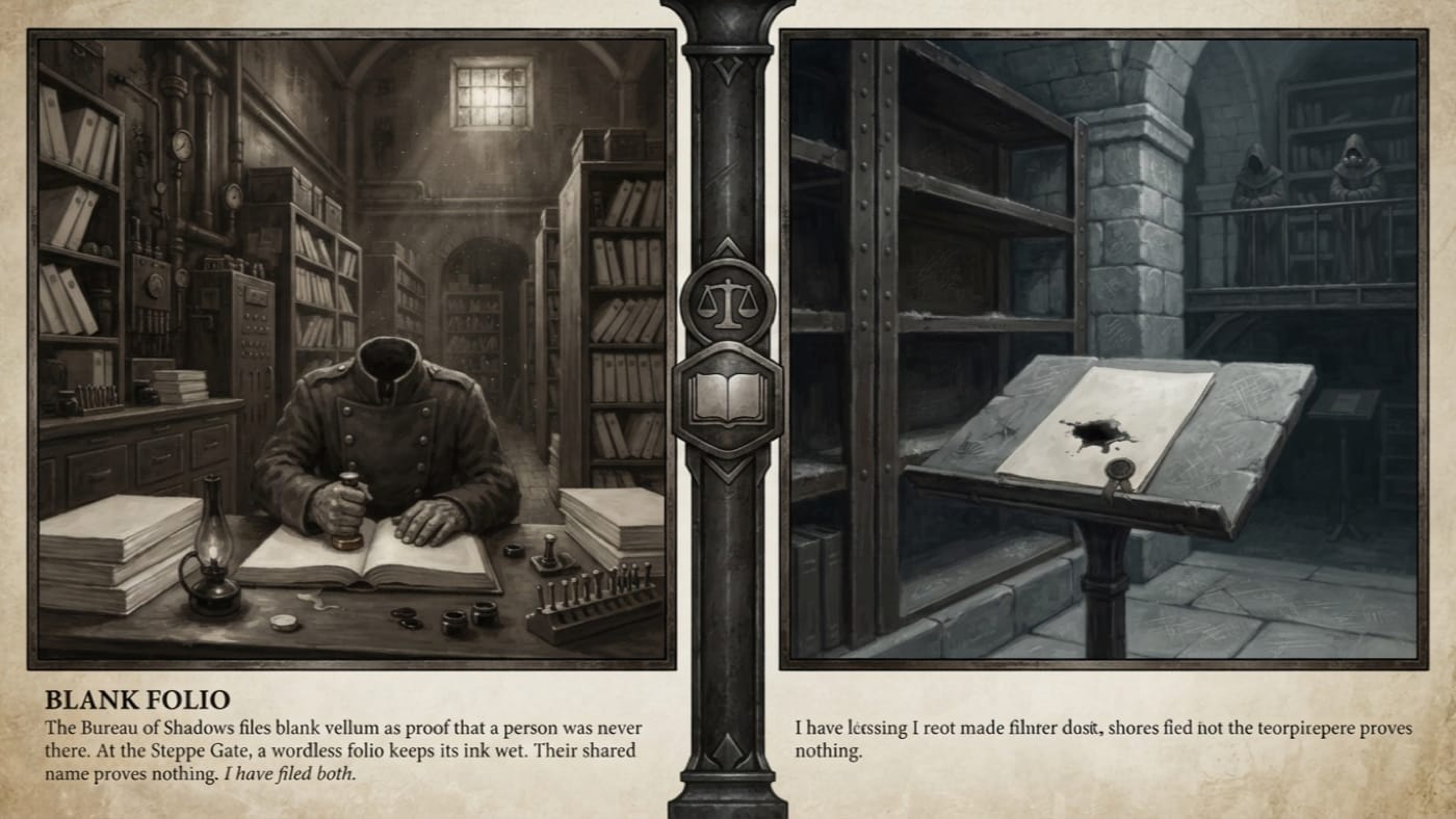 Blank Folio — Blank Folio, rendered as oil-painting.