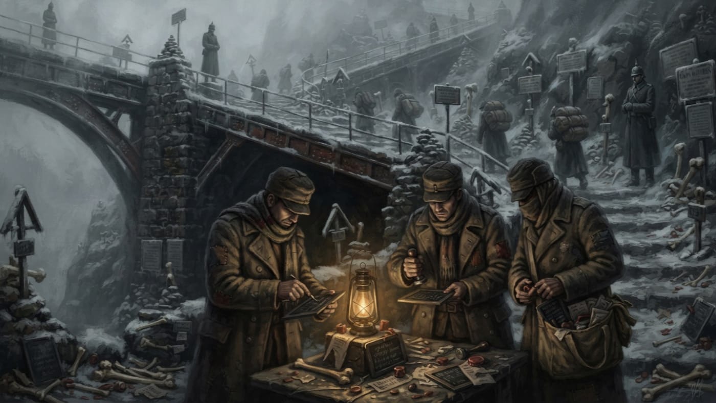 Blank Saints — Blank Saints, rendered as oil-painting.