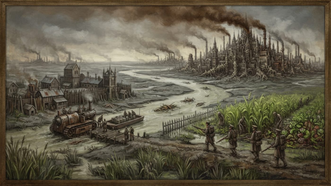 Blightmarsh of the Drava — Blightmarsh of the Drava, rendered as oil-painting.