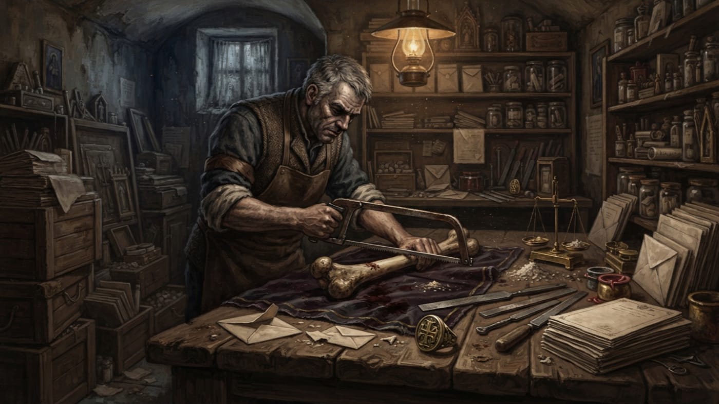Bone Splitters — Bone Splitters, rendered as oil-painting.