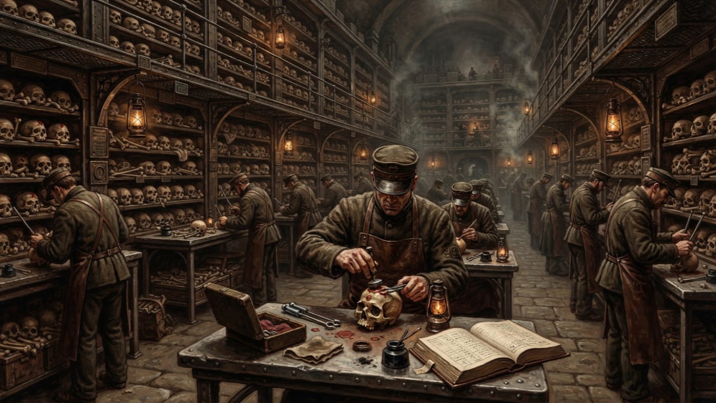 Bone-Stamp — Bone-Stamp, rendered as oil-painting.