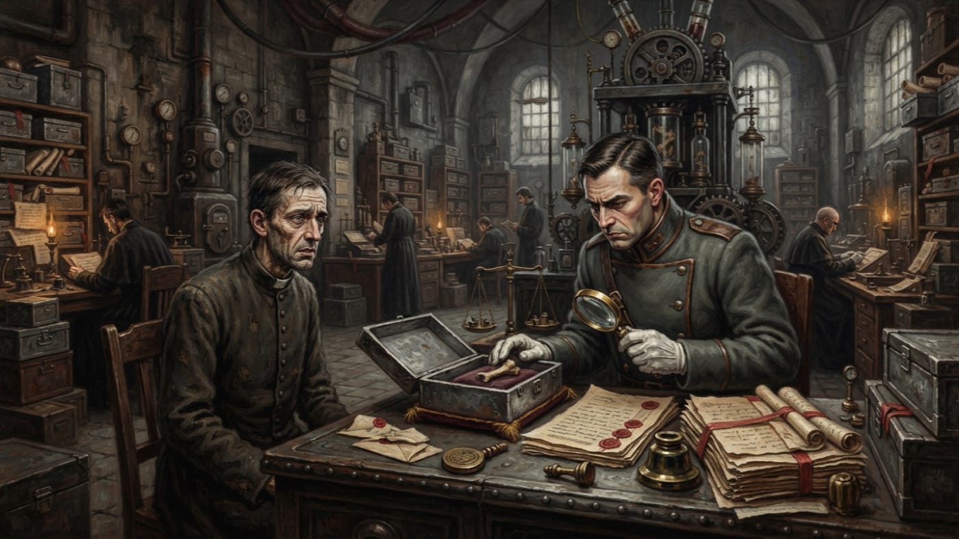 Authenticity Writ — Authenticity Writ, rendered as oil-painting.