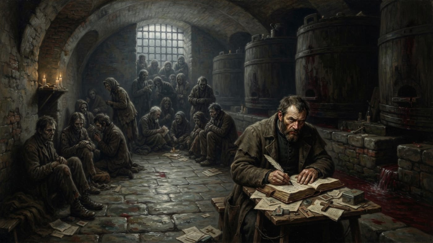 Brewers' Quarter — Brewers' Quarter, rendered as oil-painting.