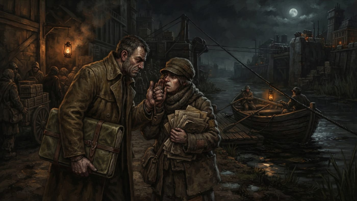 Broker's Split Prayer — Broker's Split Prayer, rendered as oil-painting.