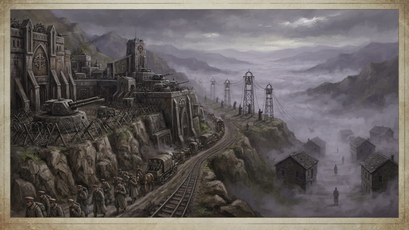 Bulgarian highlands — Bulgarian highlands, rendered as oil-painting.