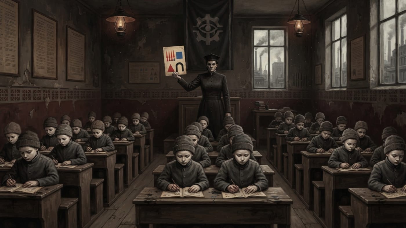 Bureau of Pedagogy — Bureau of Pedagogy, rendered as oil-painting.