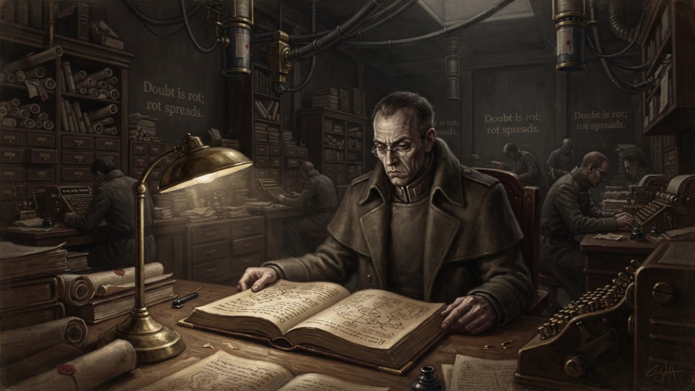 Bureau of Purity Catechism — Bureau of Purity Catechism, rendered as oil-painting.