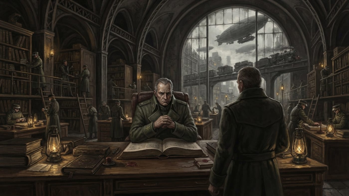 Bureau of War Chief Logistician — Bureau of War Chief Logistician, rendered as oil-painting.