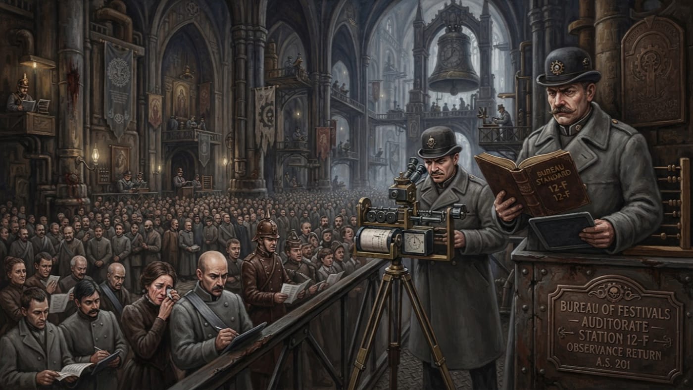 Bureau Standard 12-F — Bureau Standard 12-F, rendered as oil-painting.