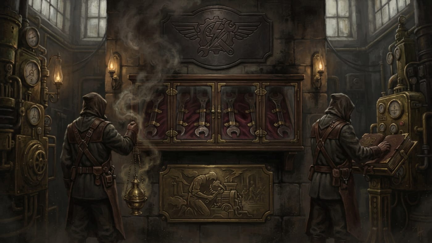 Burned Wrench — Burned Wrench, rendered as oil-painting.