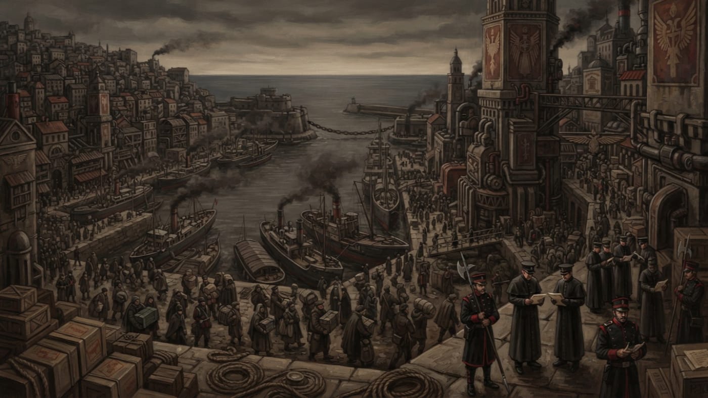 Cádiz — Cádiz, rendered as oil-painting.