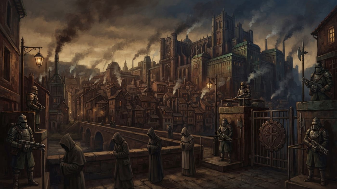 Cahors — Cahors, rendered as oil-painting.