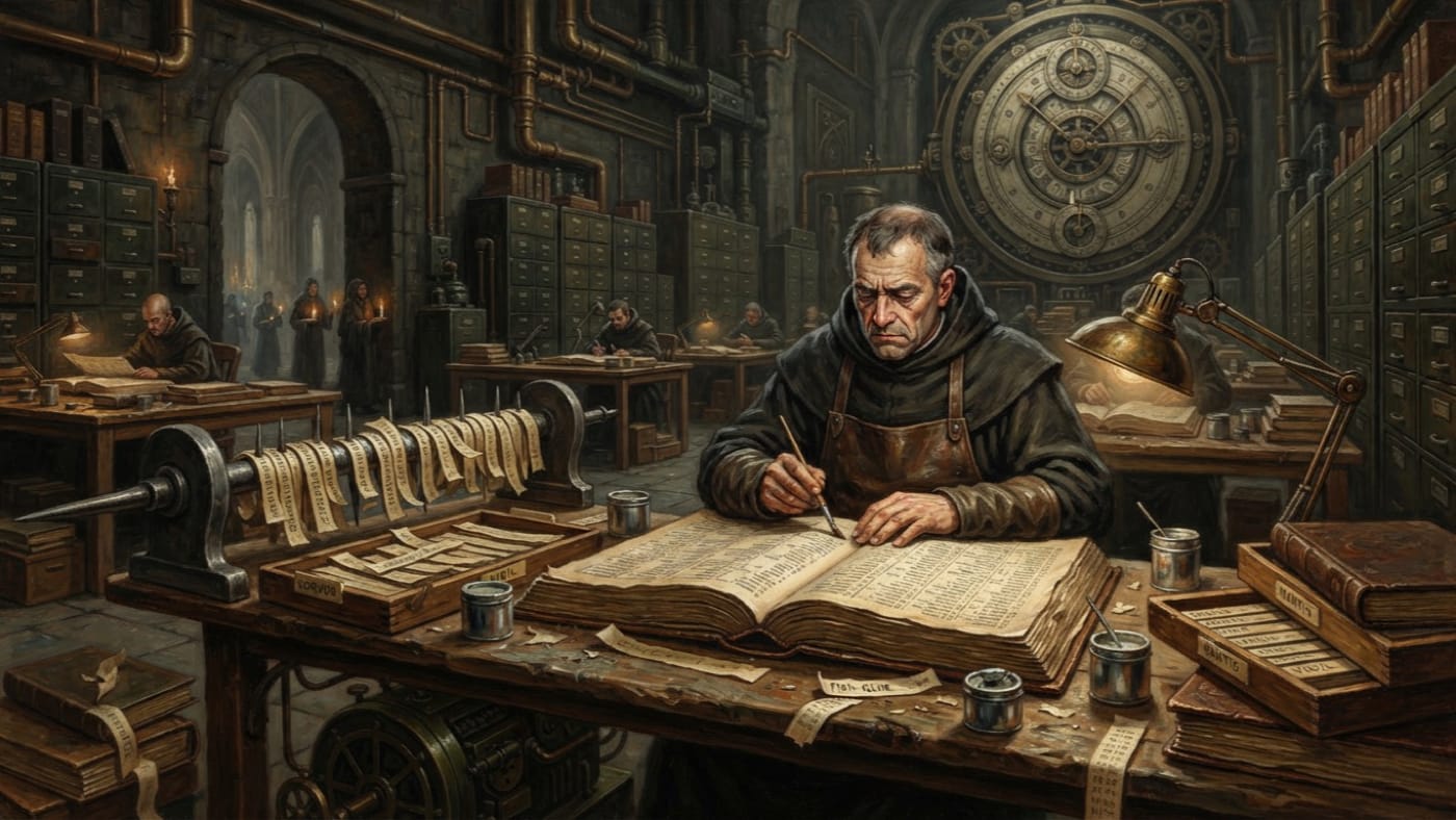 Calendar of Saints — Calendar of Saints, rendered as oil-painting.