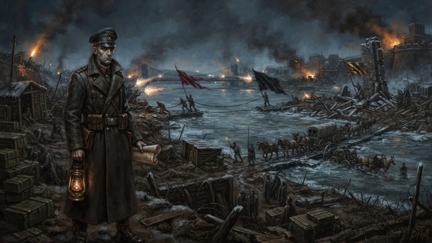 Warden-Submarshal Calev Rohn — Warden-Submarshal Calev Rohn, rendered as oil-painting.