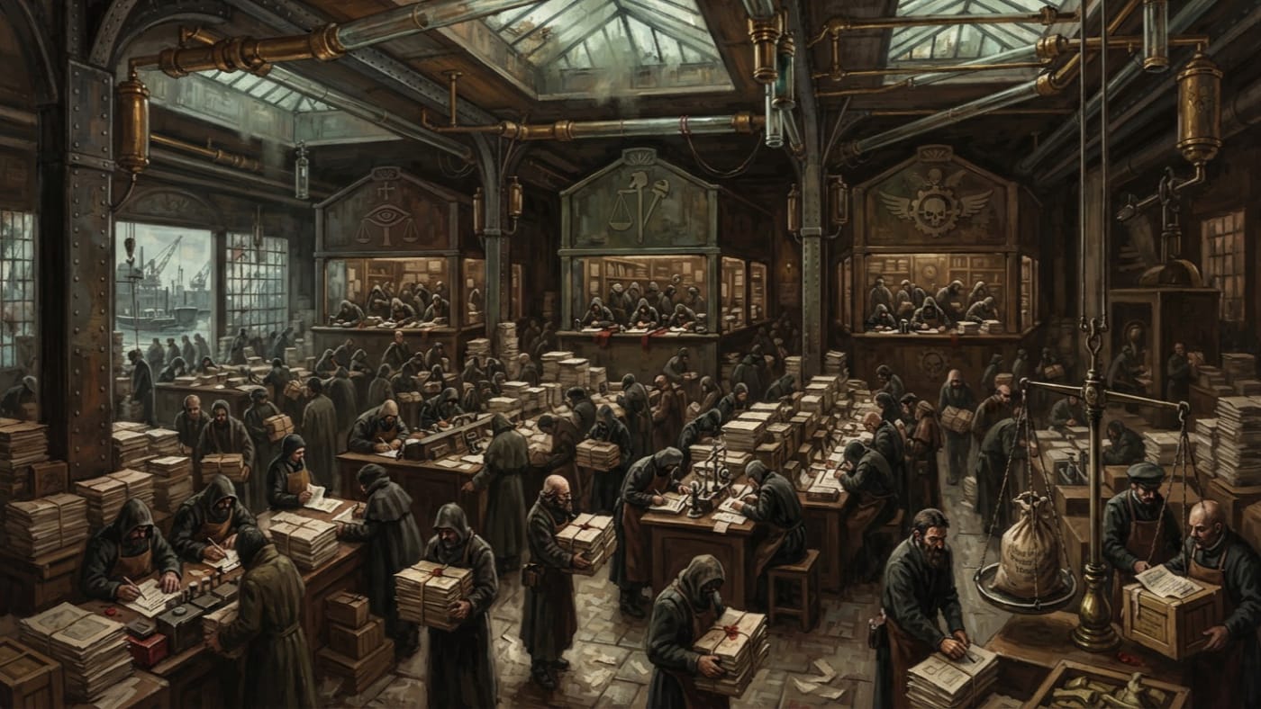 Canebière — Canebière, rendered as oil-painting.