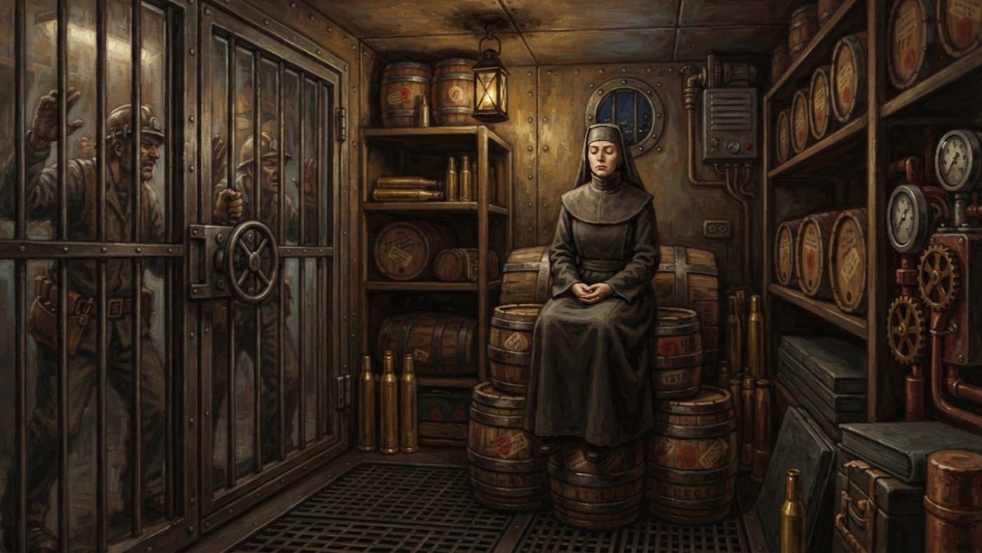 Canticle of Restraint — Canticle of Restraint, rendered as oil-painting.
