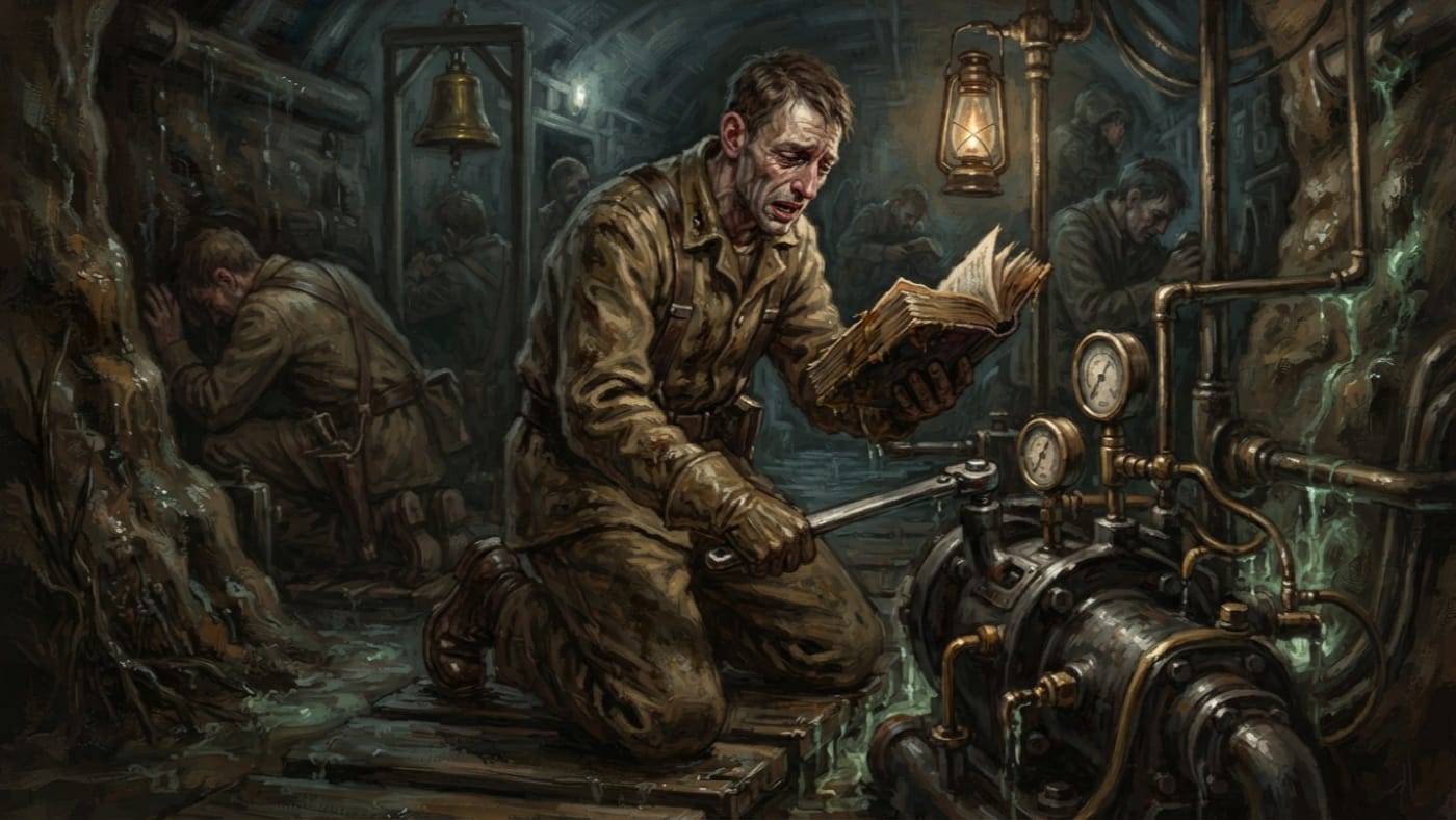 Canticle of Stable Pressure — Canticle of Stable Pressure, rendered as oil-painting.