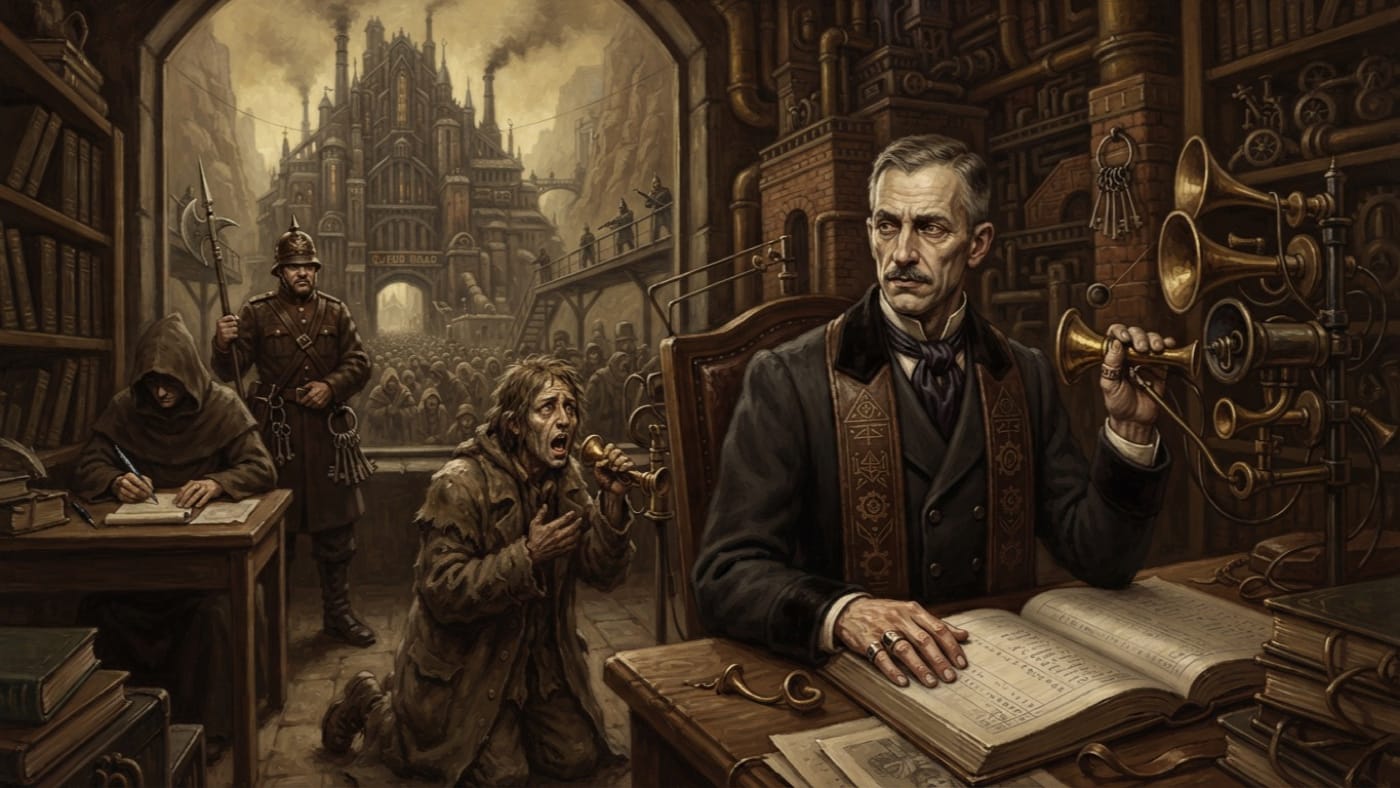Cantor-Auditor Selm Peregrin — Cantor-Auditor Selm Peregrin, rendered as oil-painting.