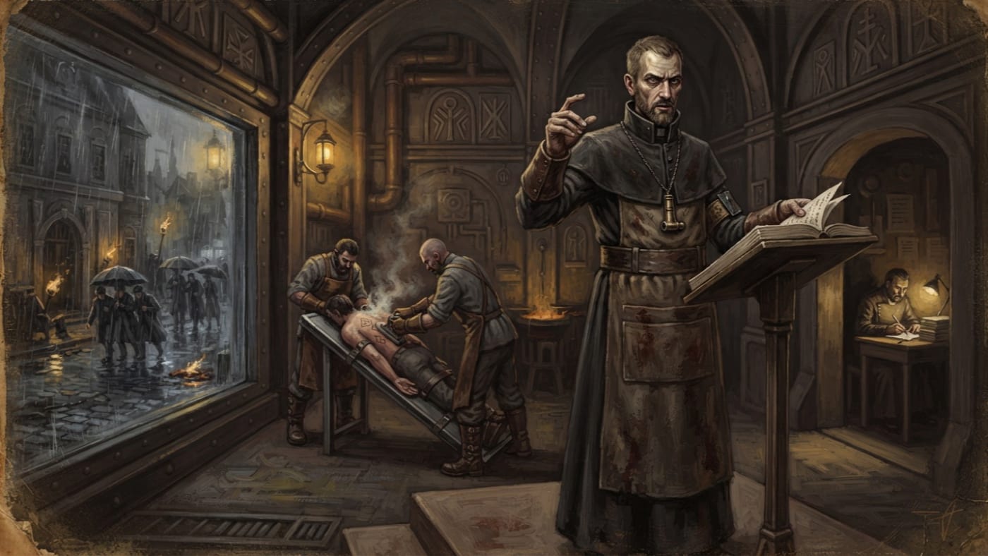 Cantor Edrik Senn — Cantor Edrik Senn, rendered as oil-painting.