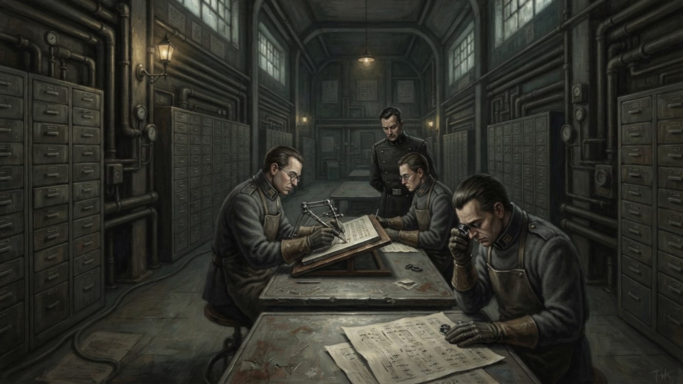 Cantor-Scribe — Cantor-Scribe, rendered as oil-painting.