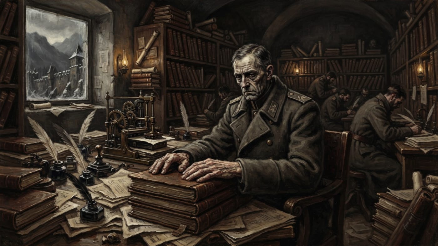 Captain Erdel — Captain Erdel, rendered as oil-painting.