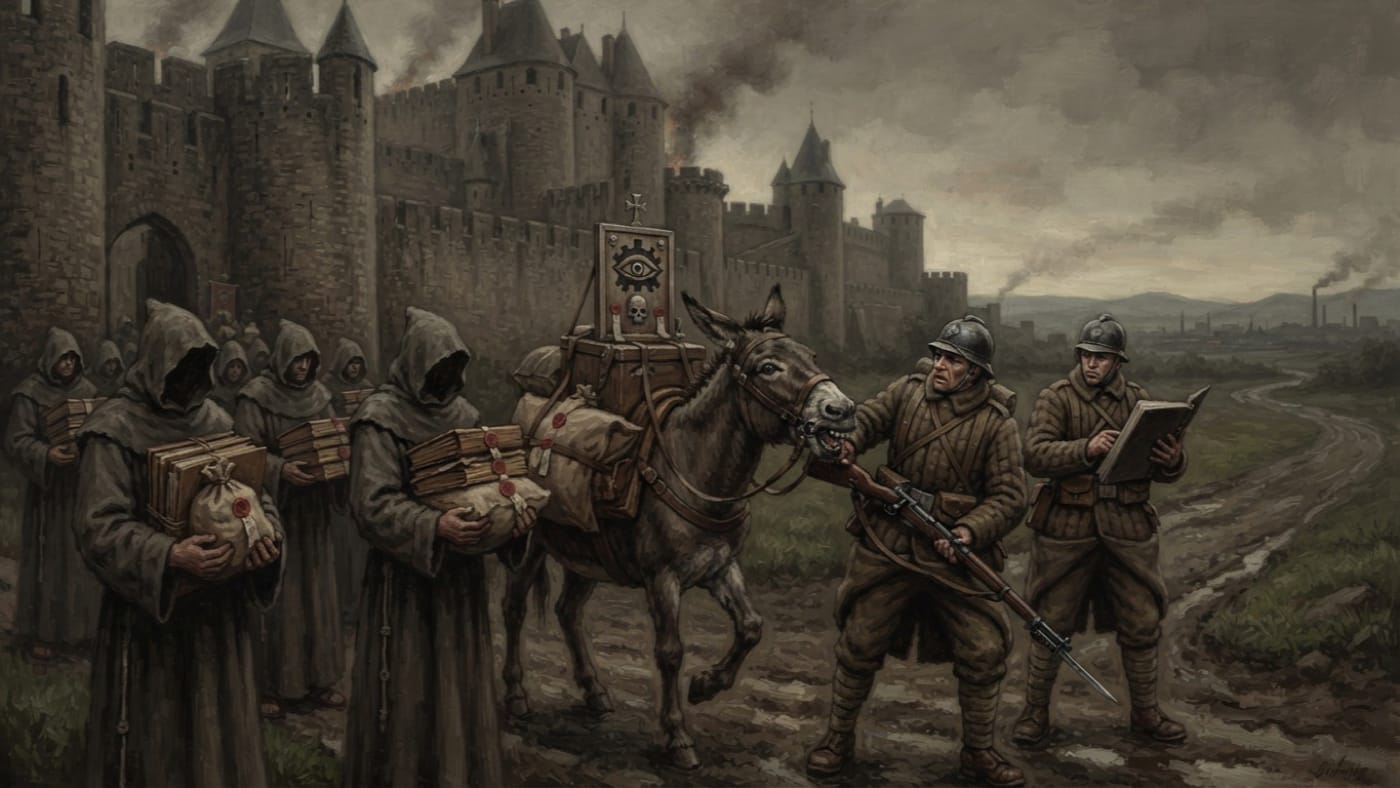 Carcassonne — Carcassonne, rendered as oil-painting.