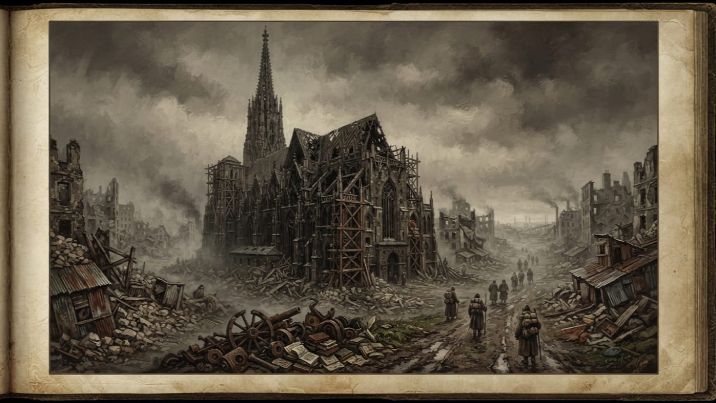 Cathedral of Saint Stephen — Cathedral of Saint Stephen, rendered as oil-painting.