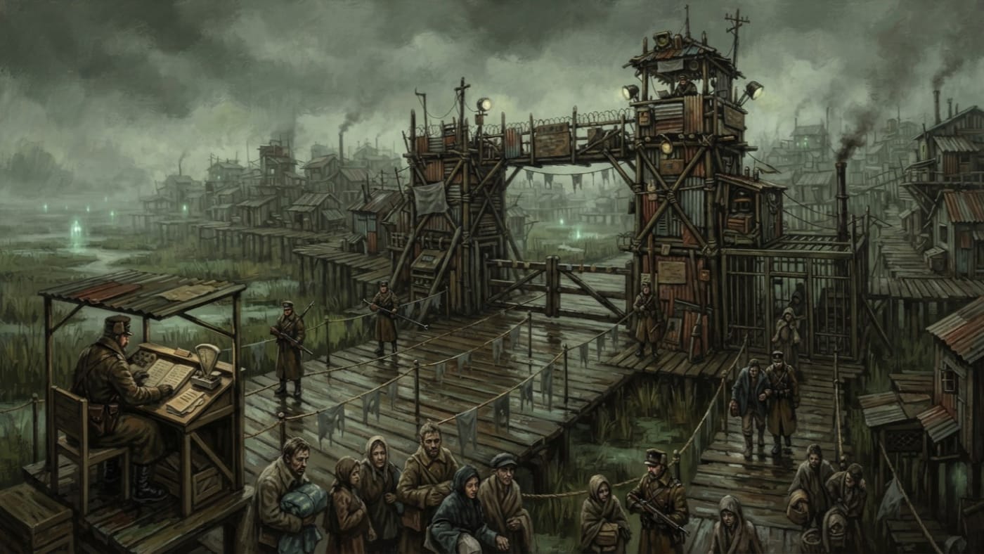 Causeway Gate — Causeway Gate, rendered as oil-painting.