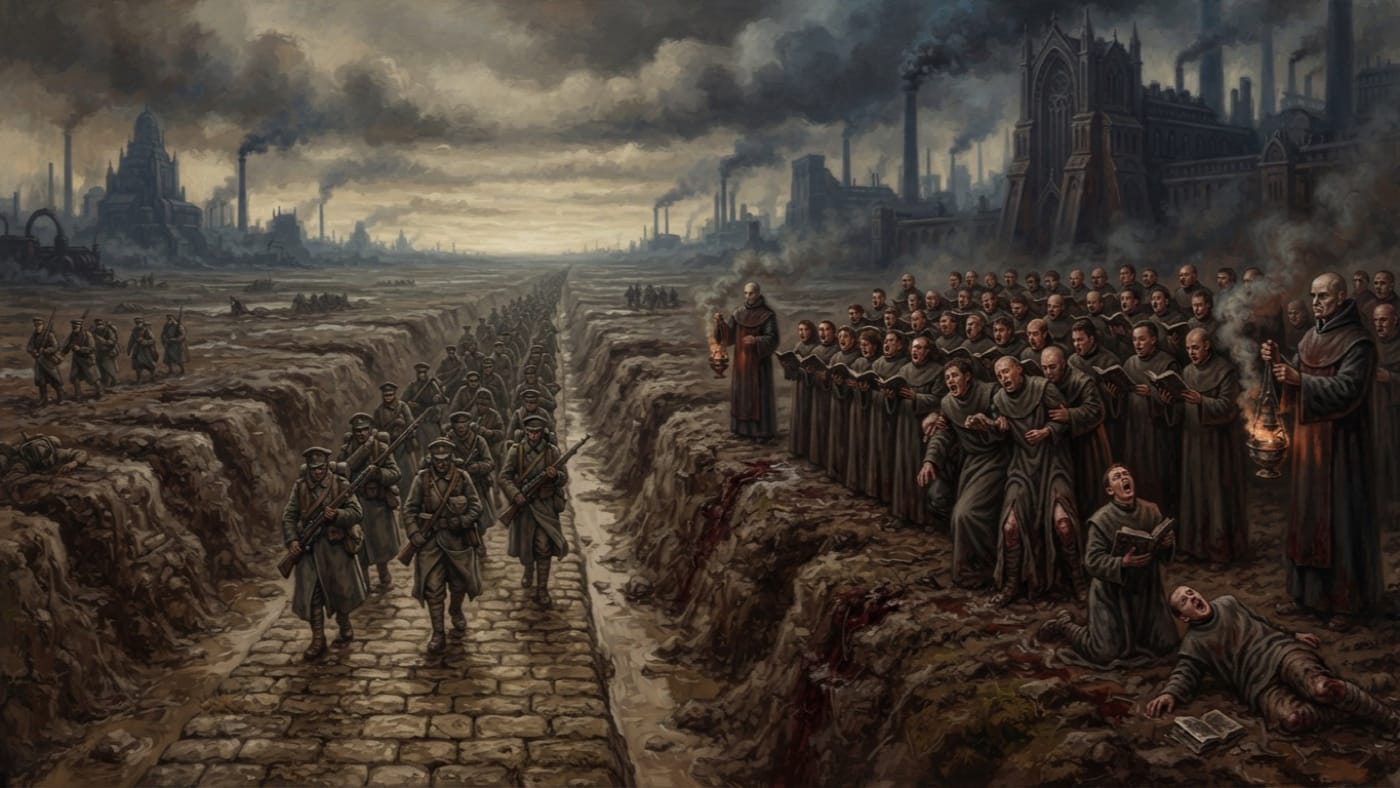 Cathedral Act — Cathedral Act, rendered as oil-painting.