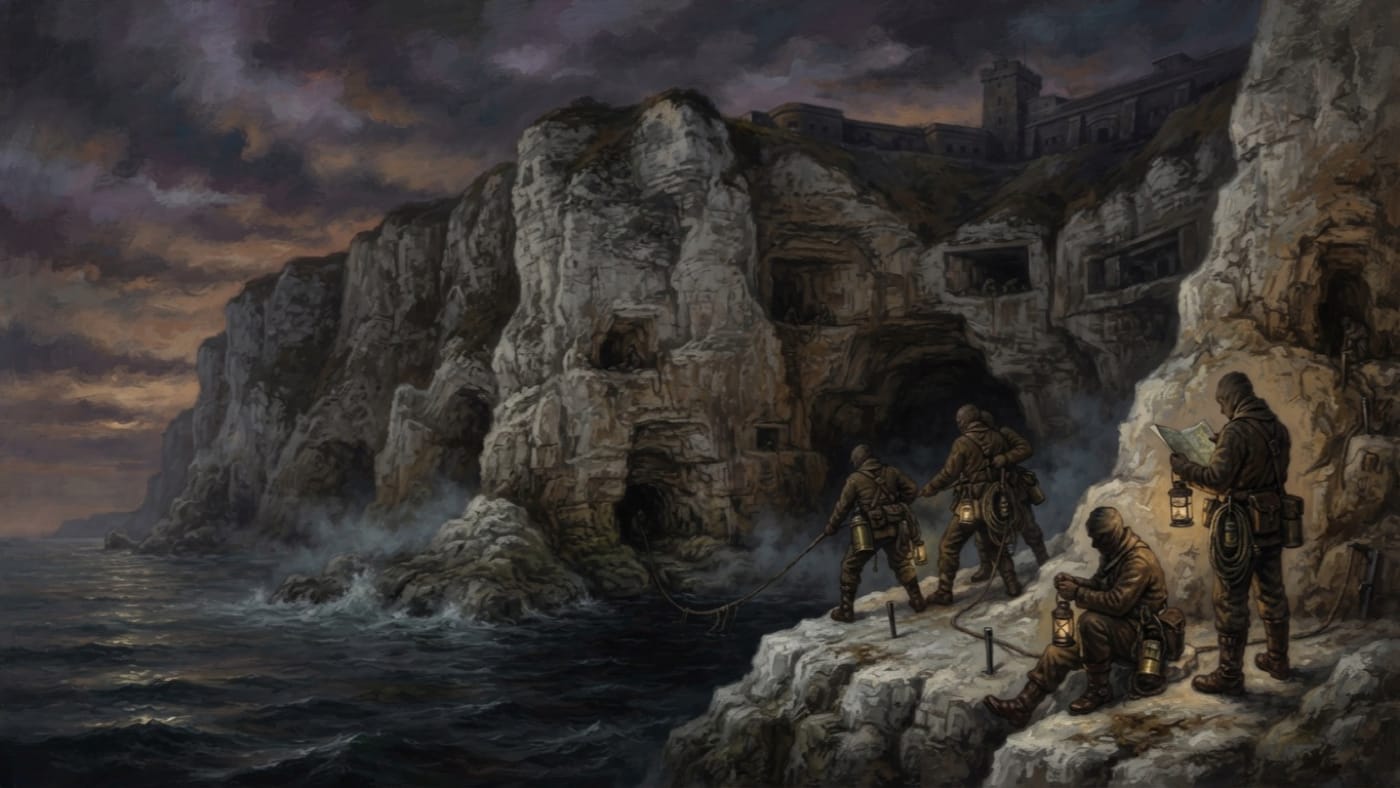 Cave System Alpha — Cave System Alpha, rendered as oil-painting.