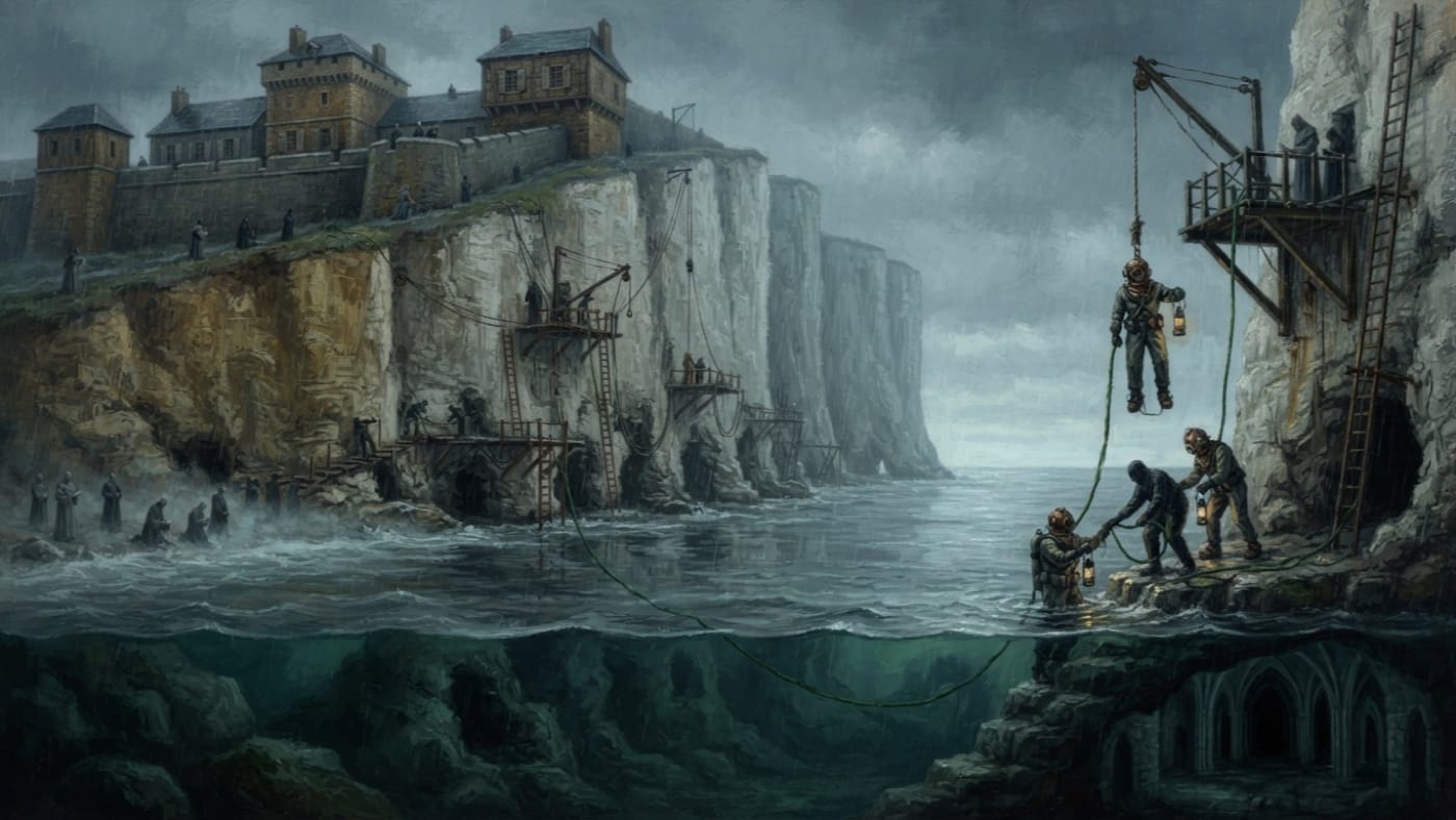 Cave System Bravo — Cave System Bravo, rendered as oil-painting.