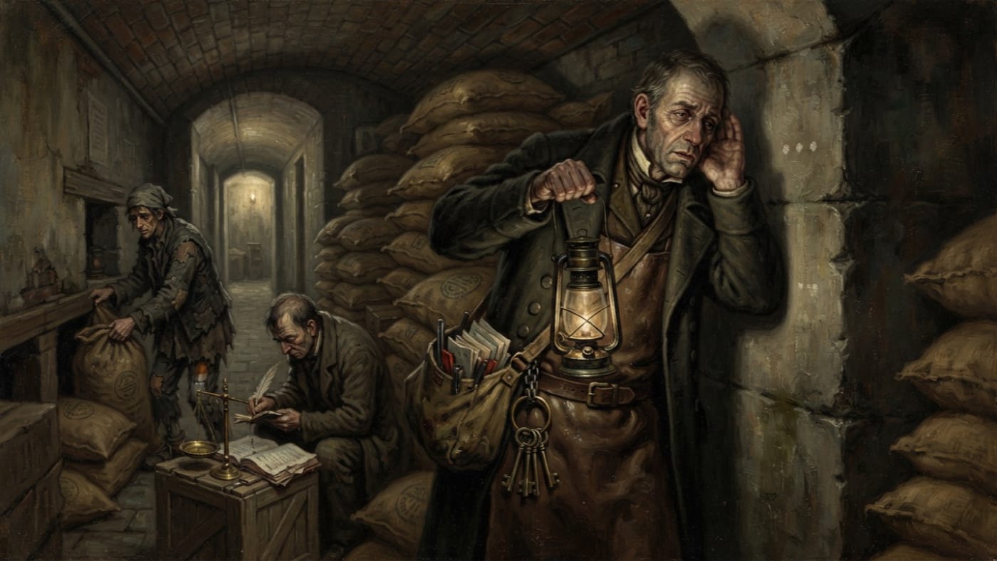 Cellar Warden — Cellar Warden, rendered as oil-painting.