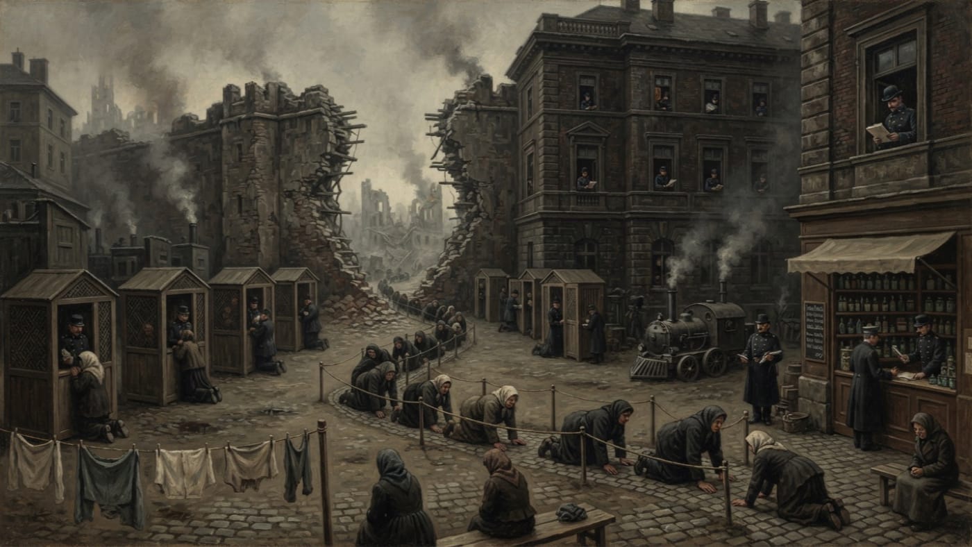 Central Corridor Headquarters — Central Corridor Headquarters, rendered as oil-painting.