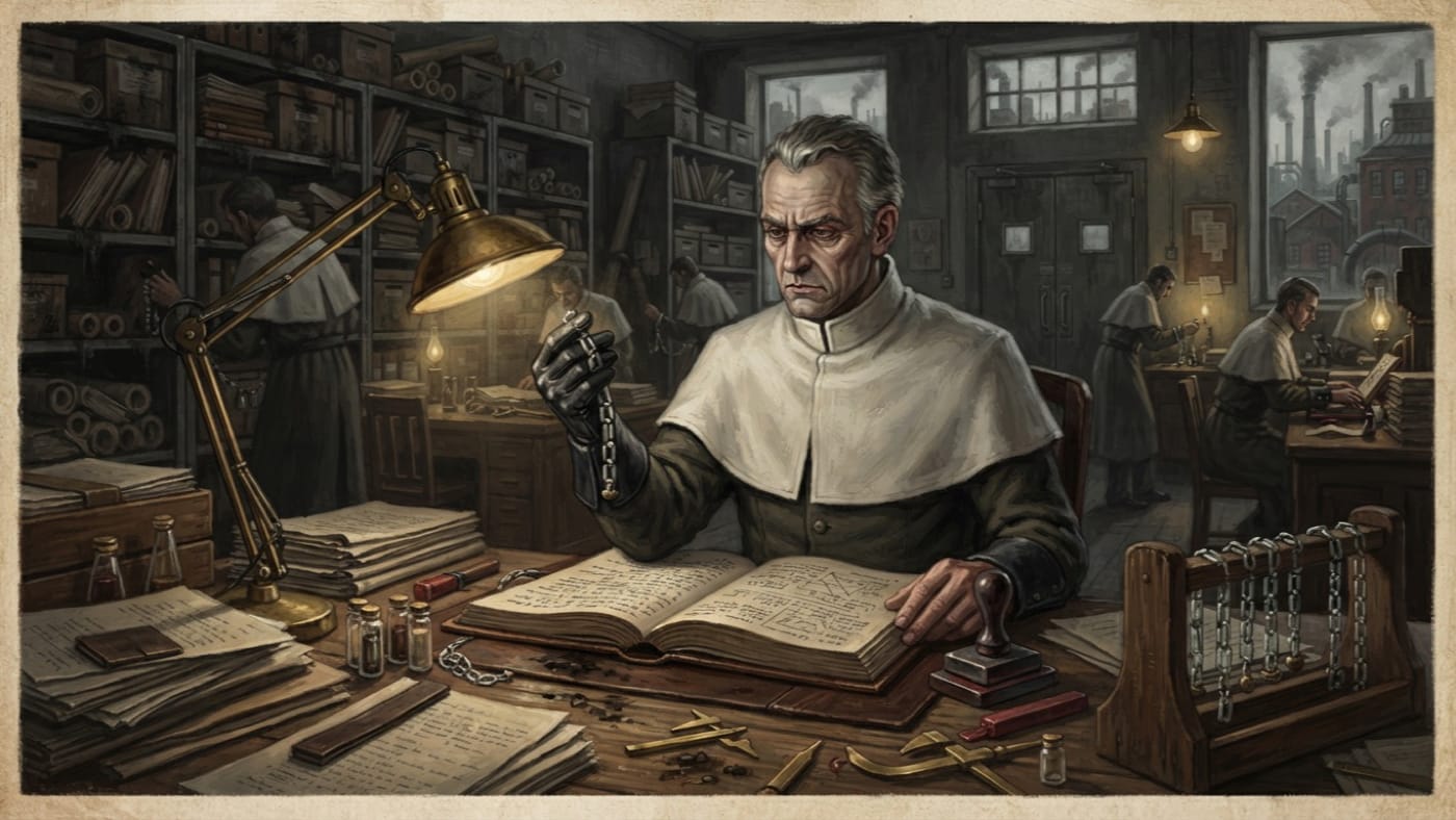 Chainmaster — Chainmaster, rendered as oil-painting.
