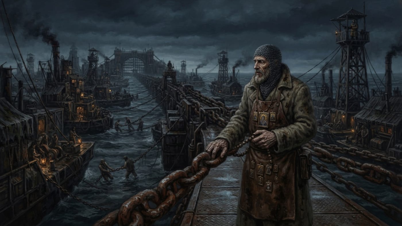 Chainmaster Olt — Chainmaster Olt, rendered as oil-painting.