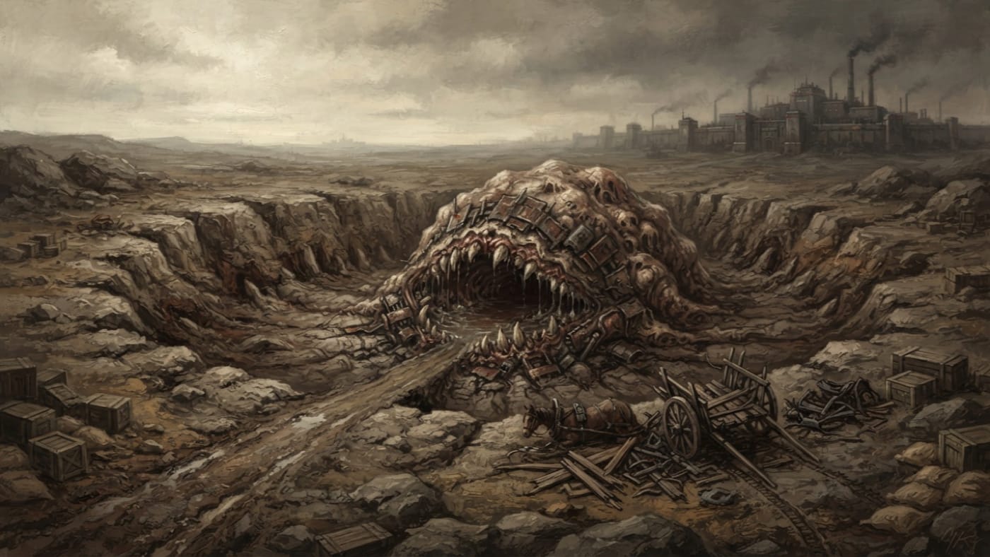 Chalk Pit Nine — Chalk Pit Nine, rendered as oil-painting.