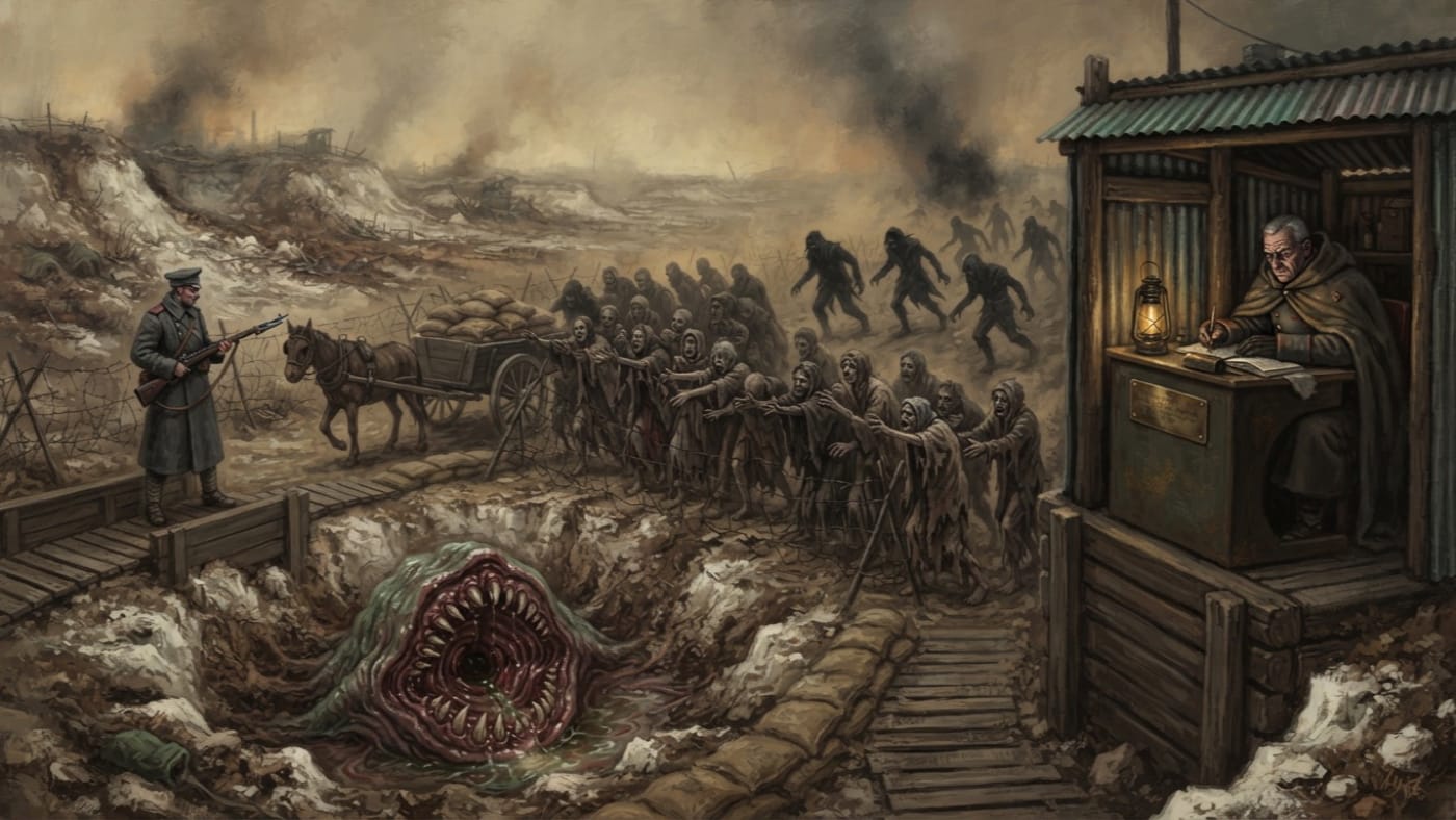 Chalk Pit Nine Maw-Born cough — Chalk Pit Nine Maw-Born cough, rendered as oil-painting.