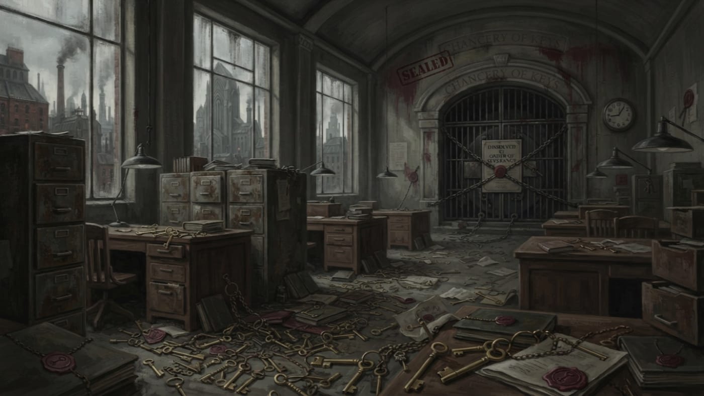 Chancery of Keys — Chancery of Keys, rendered as oil-painting.
