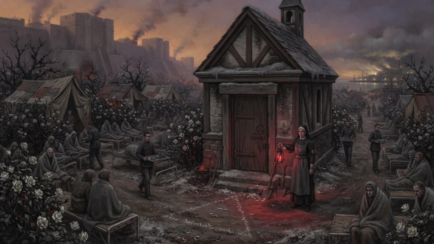 Chapel of Ash and Rose — Chapel of Ash and Rose, rendered as oil-painting.