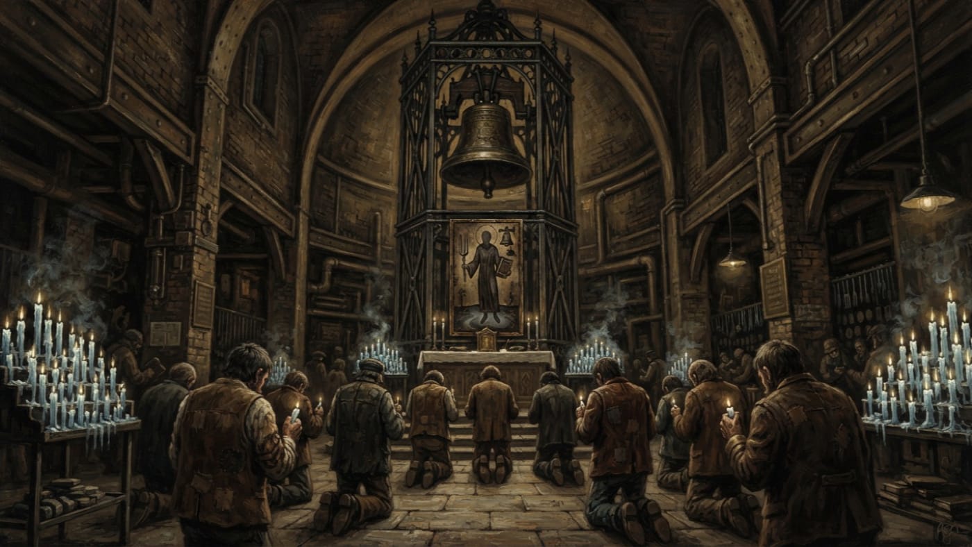 Chapel of Saint Cadrin — Chapel of Saint Cadrin, rendered as oil-painting.
